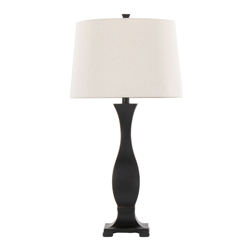 Riley Table Lamp Set | Transitional Hourglass Table Lamp Set of 2