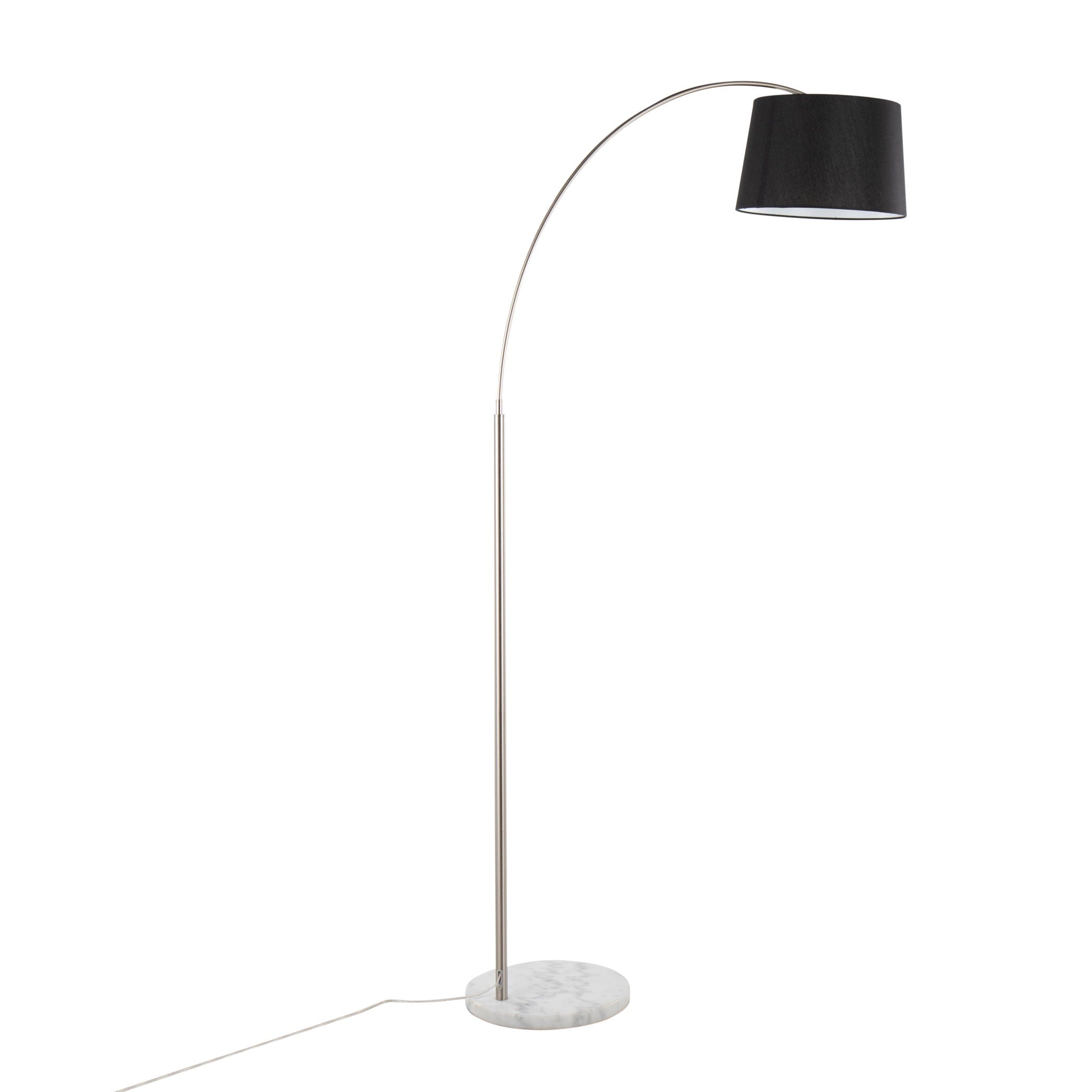 March Arc Floor Lamp | Dramatic Metal Arc Contemporary Floor Lamp