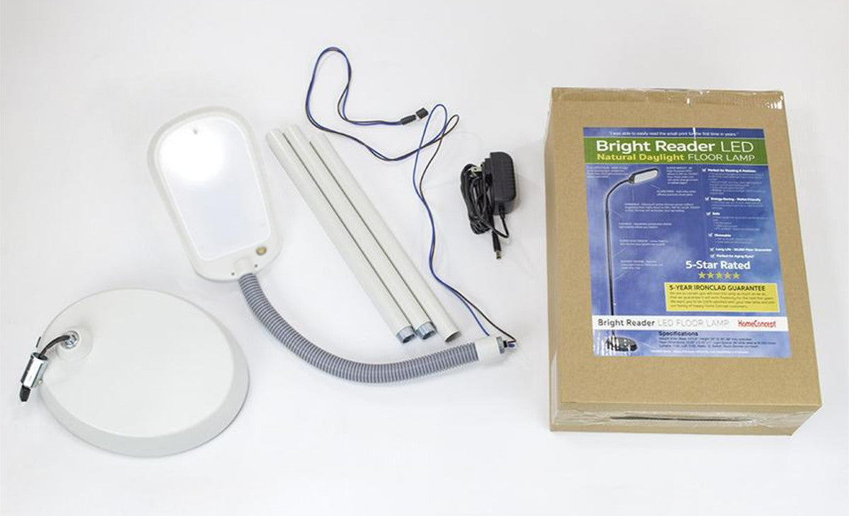 63"H Slim Design LED Reading light
