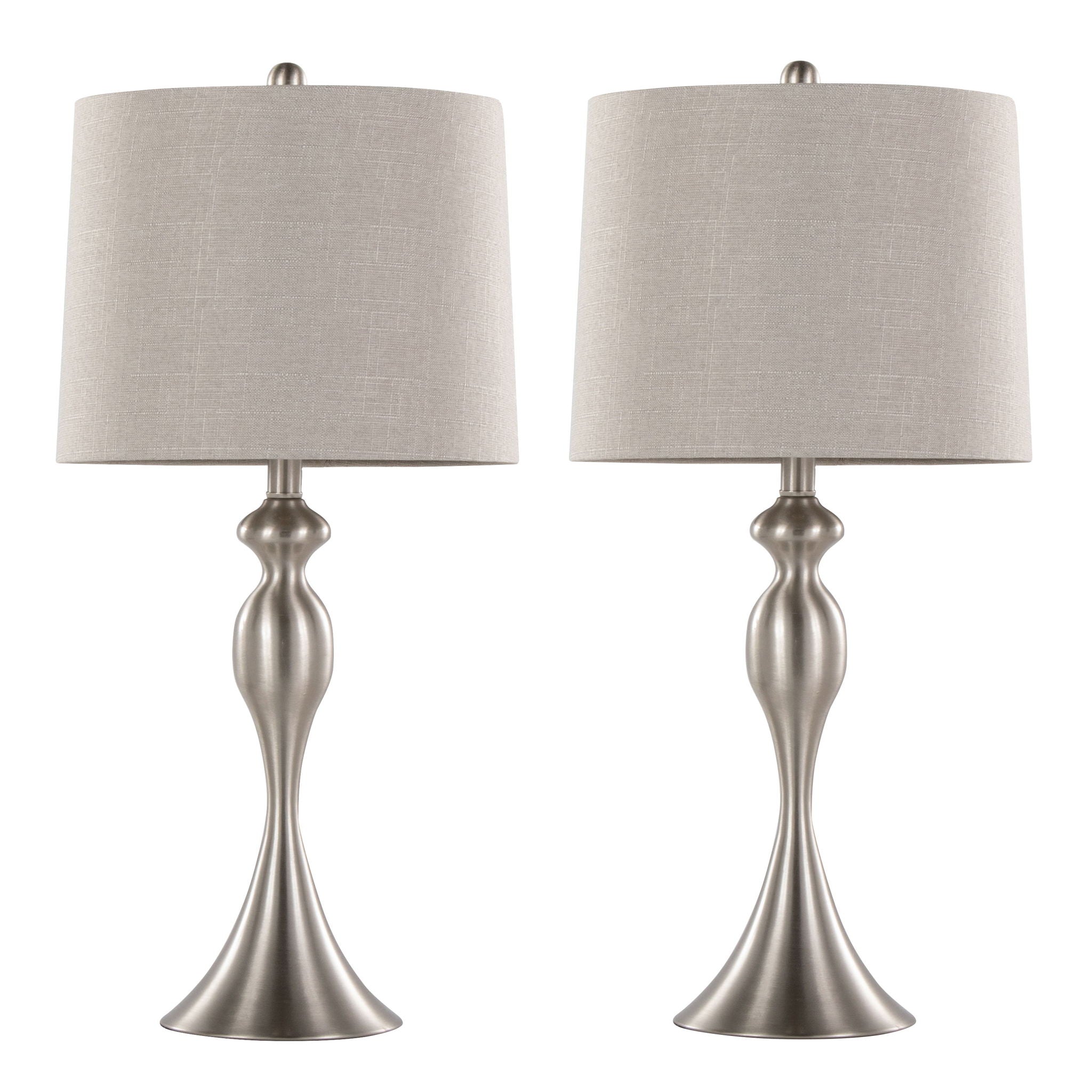 Ashland Hourglass Table Lamp Set | Large Contemporary Table Lamp Set of 2