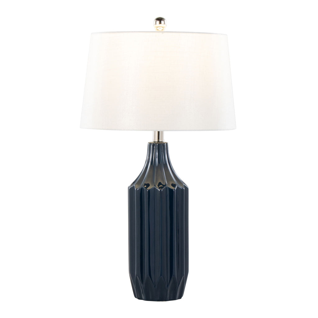 Stella Ceramic Table Lamp | Glossy Contemporary Ceramic Table Lamp