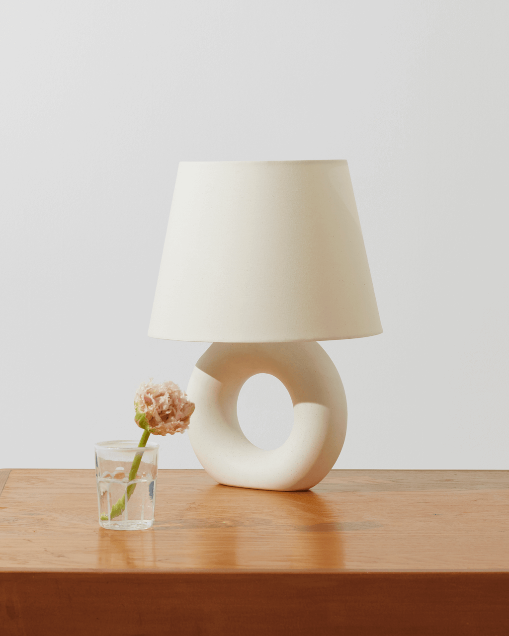 Chloe Table Lamp | Ceramic Donut Base Table Lamp – Brightech