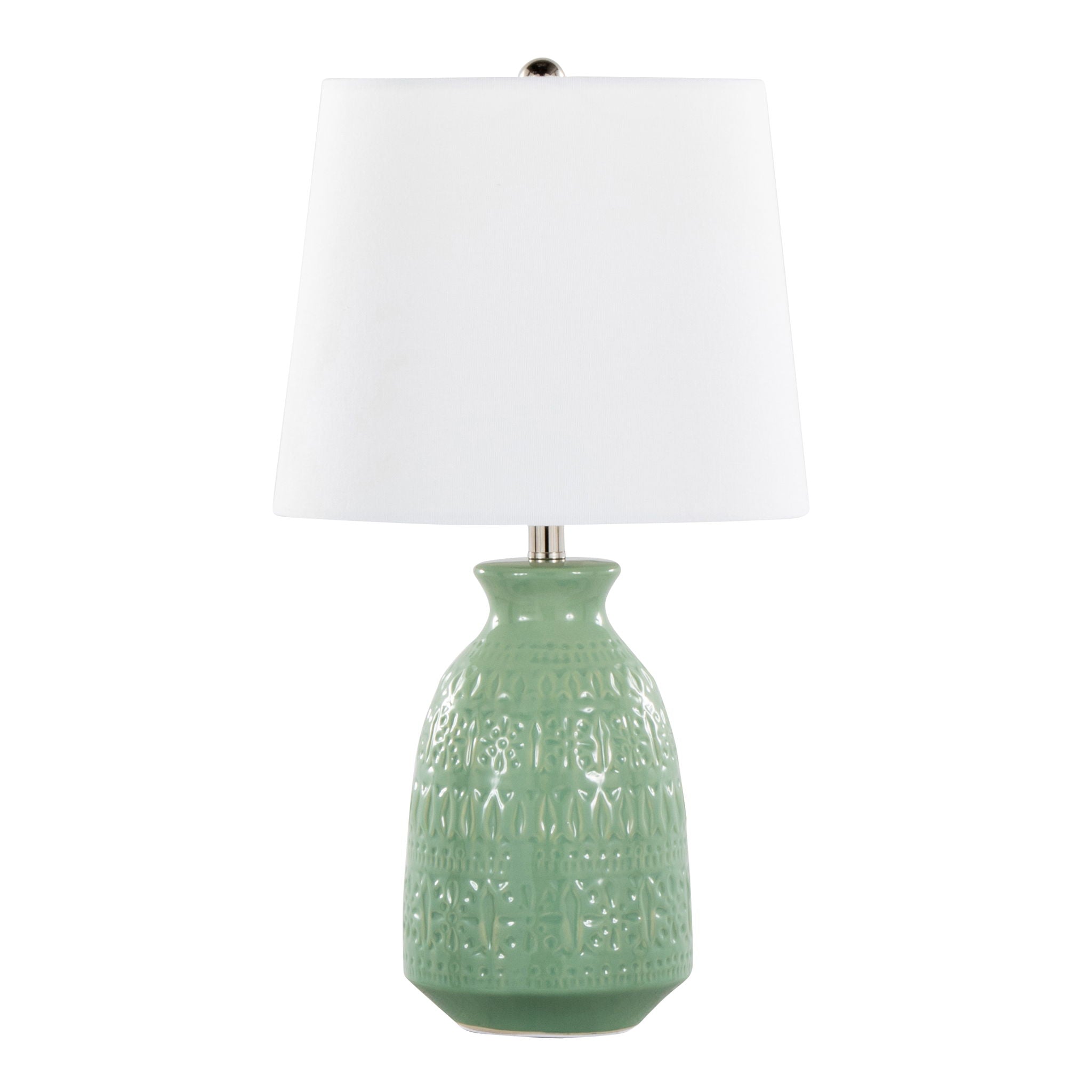 Claudia Vase Table Lamp Set | Textured Ceramic Table Lamp Set of 2