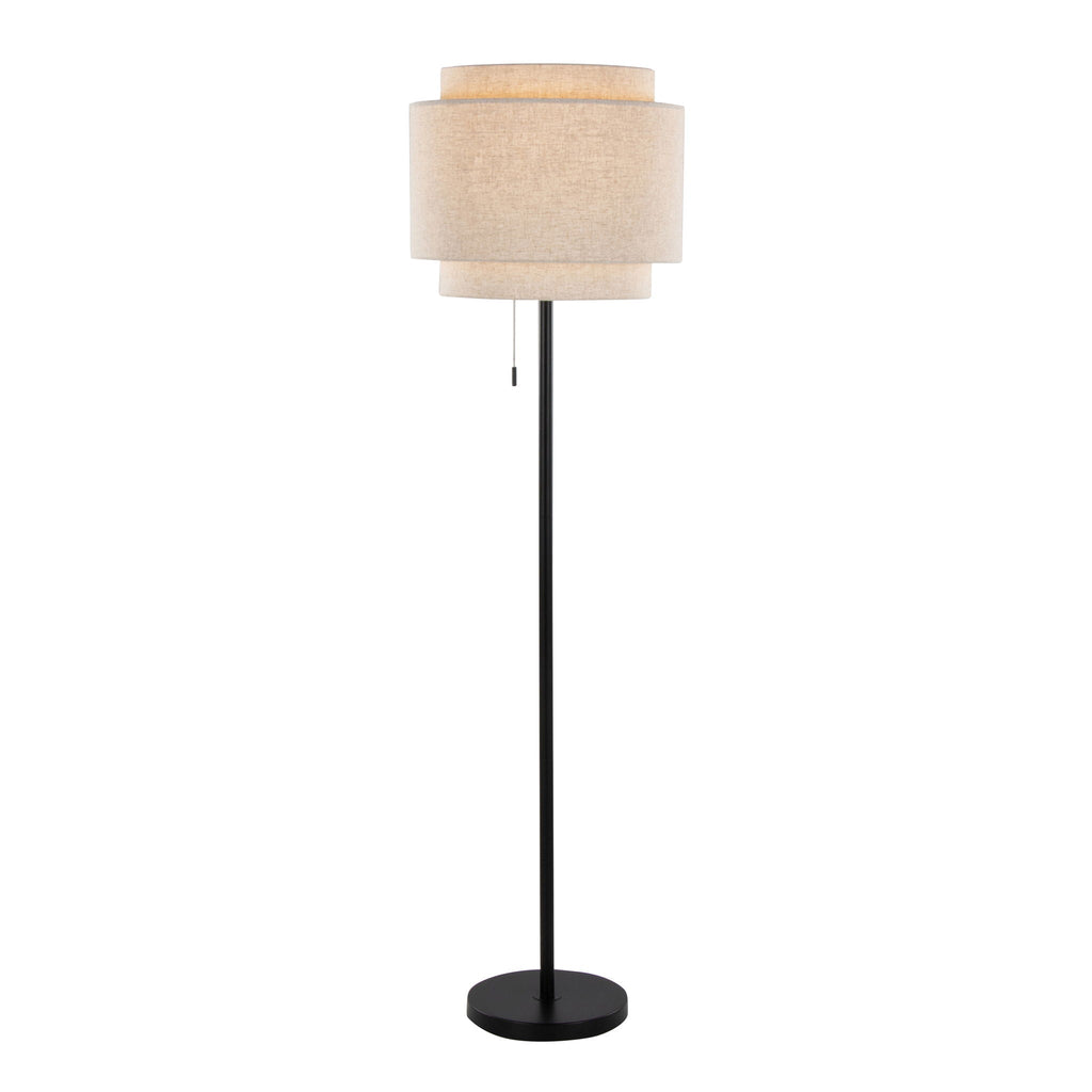 Tier Floor Lamp | Sleek Metal Contemporary Floor Lamp