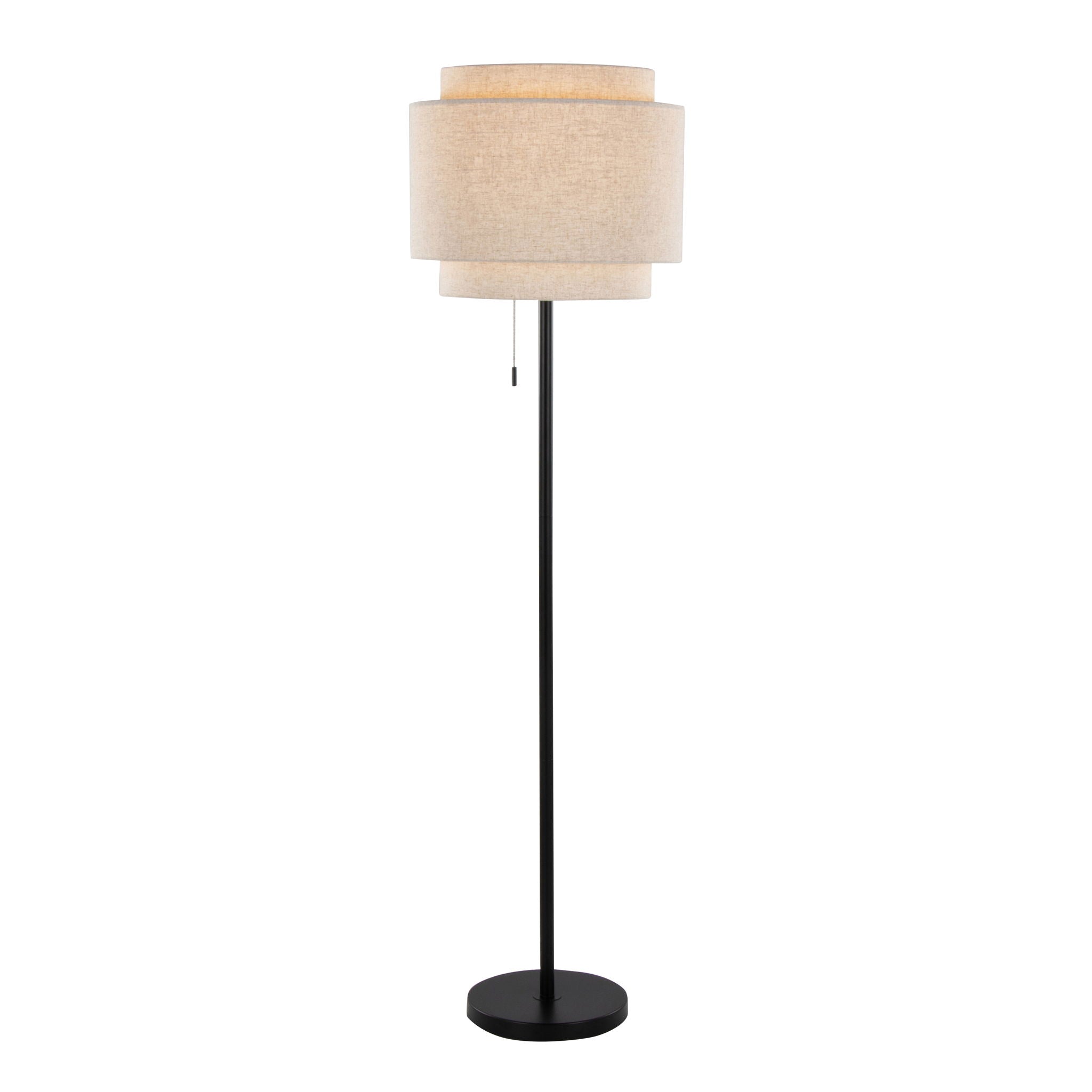 Tier Floor Lamp | Sleek Metal Contemporary Floor Lamp