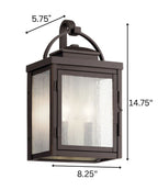 Carlson Outdoor Wall Lantern by Kichler