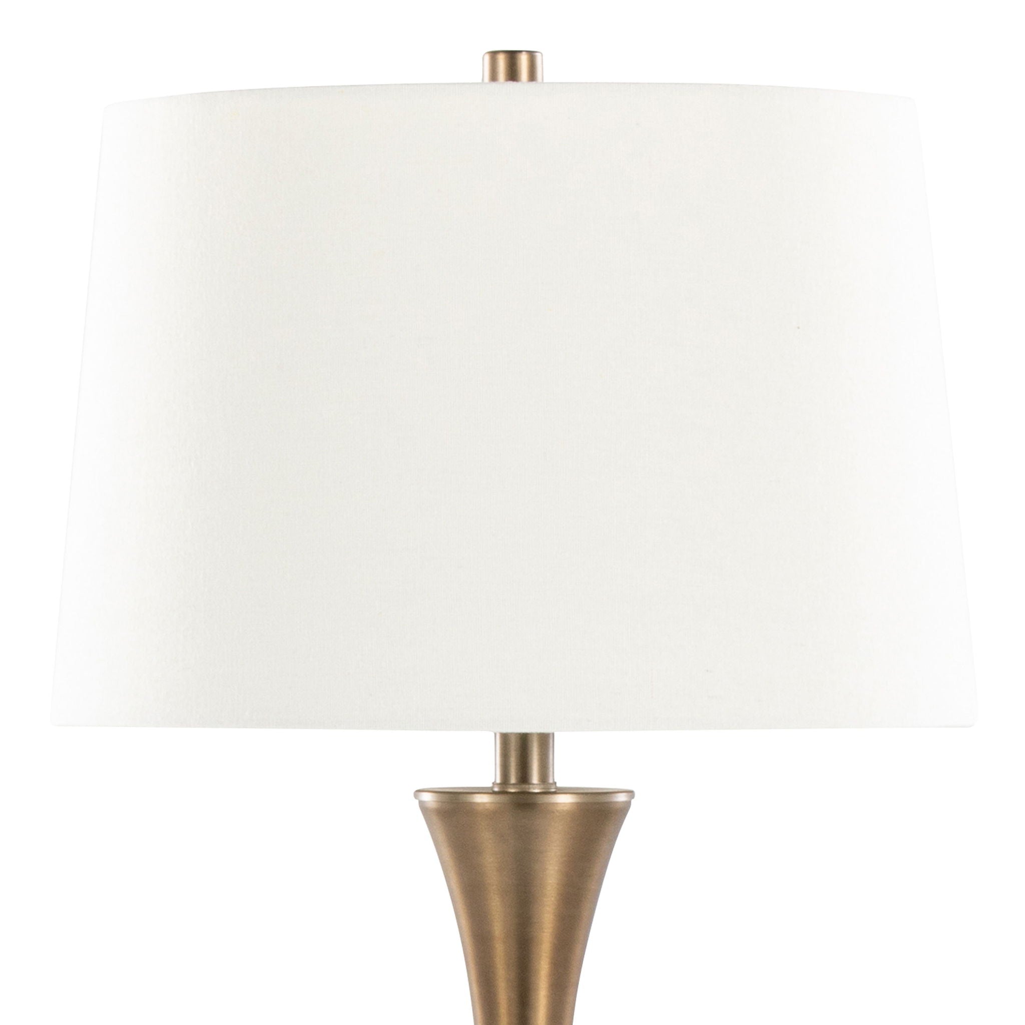 Lenuxe Elegant Table Lamp Set | Hourglass Table Lamp Set of 2