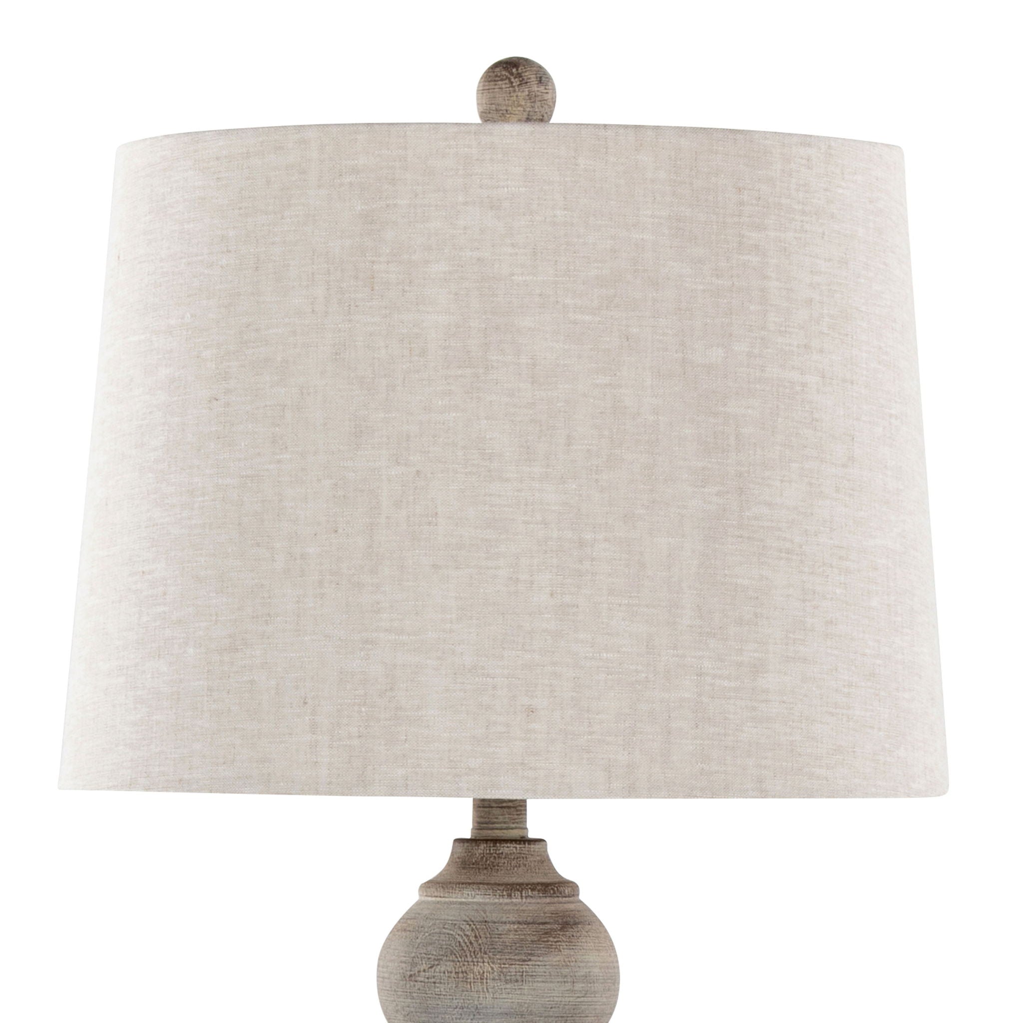 Winston Farmhouse Table Lamp Set | Spindle Body & Woven Shade Table Lamp Set of 2