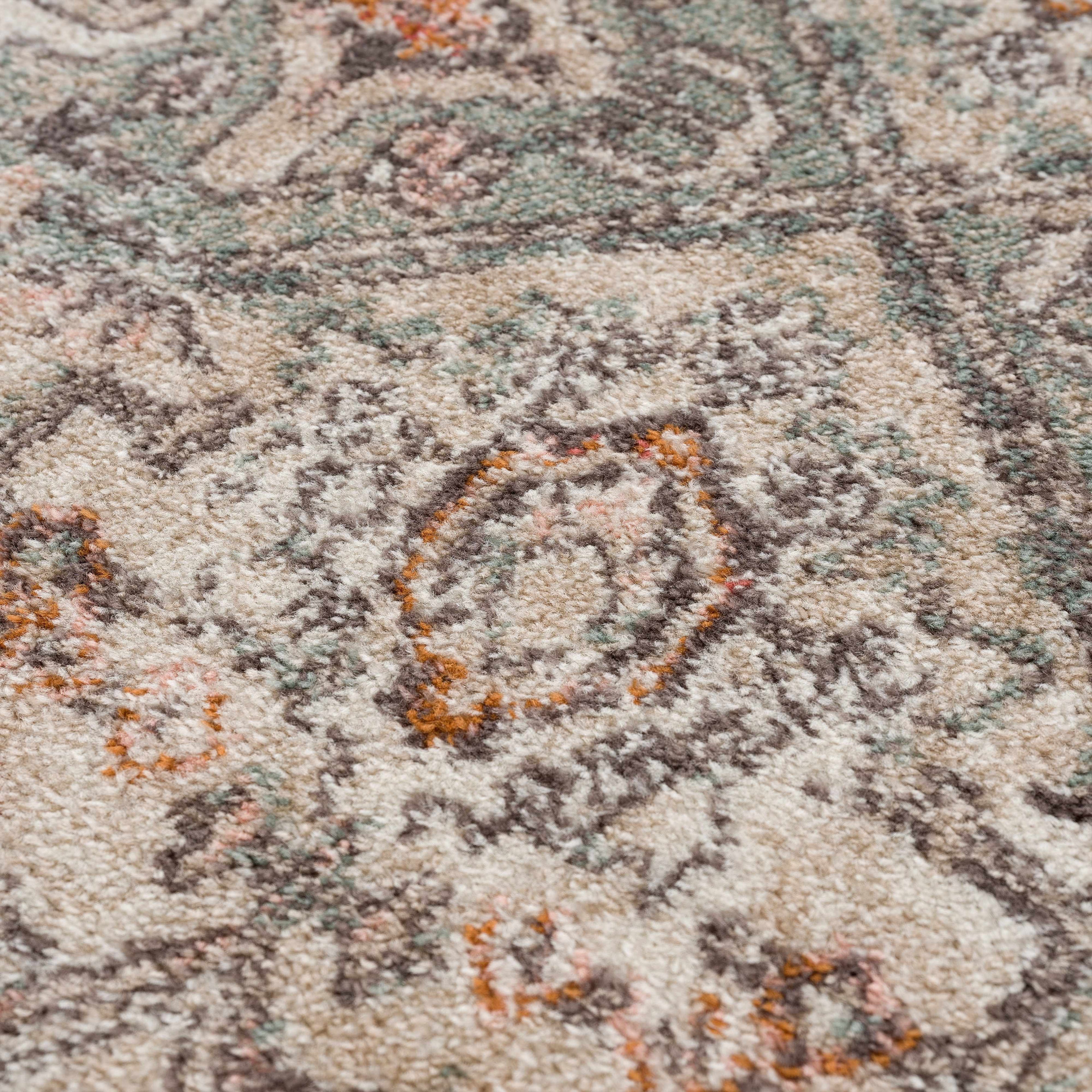Bolinas Distressed Area Rug | Pink, Red & Blue Tones