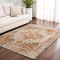 Peeta Brown Medallion Area Rug