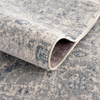 Peeta Gray & Blue Medallion Rug