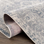 Peeta Gray & Blue Medallion Rug