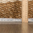 Peeta Gray & Blue Medallion Rug