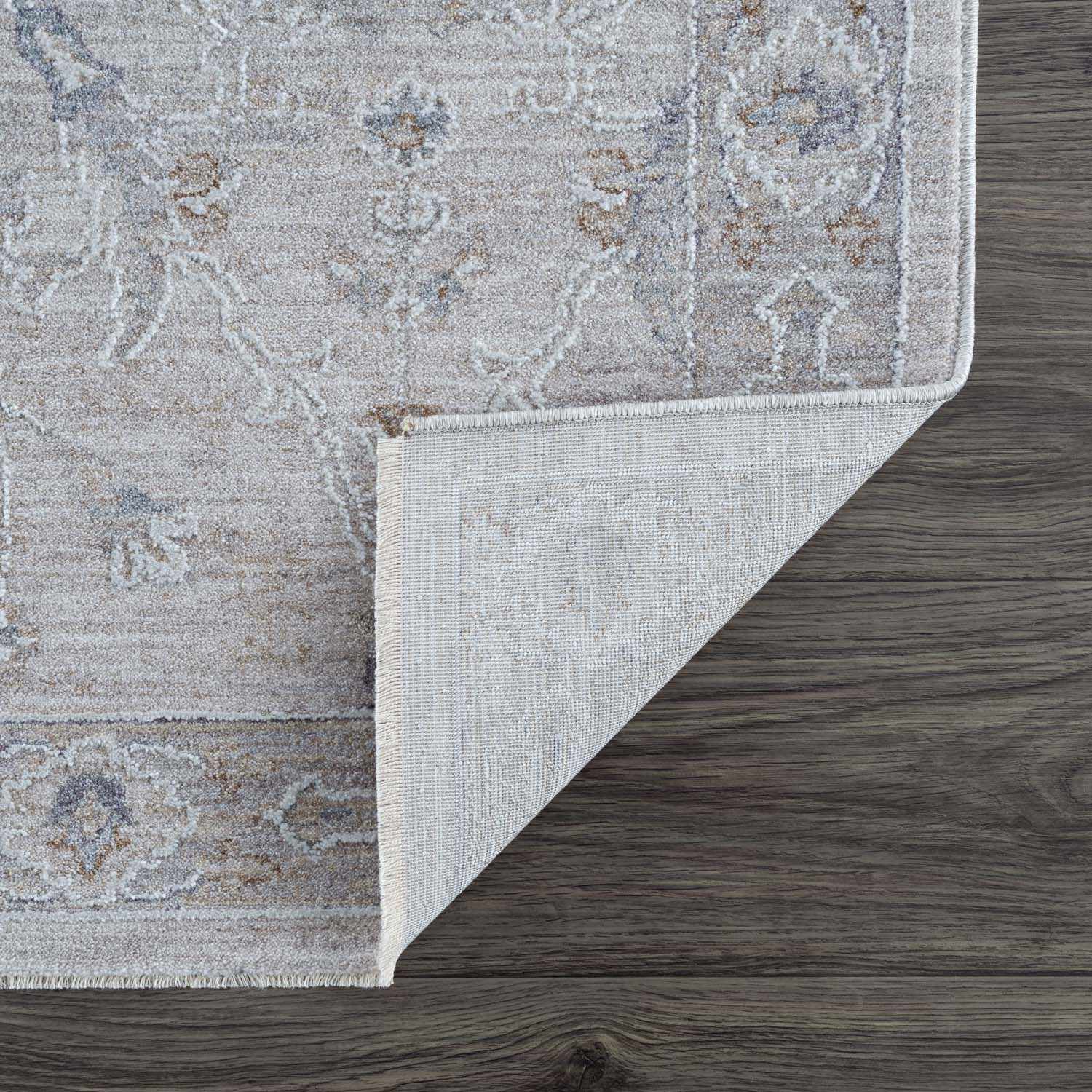 Albuquerque Distressed Area Rug | Beige, Gray & Blue Tones