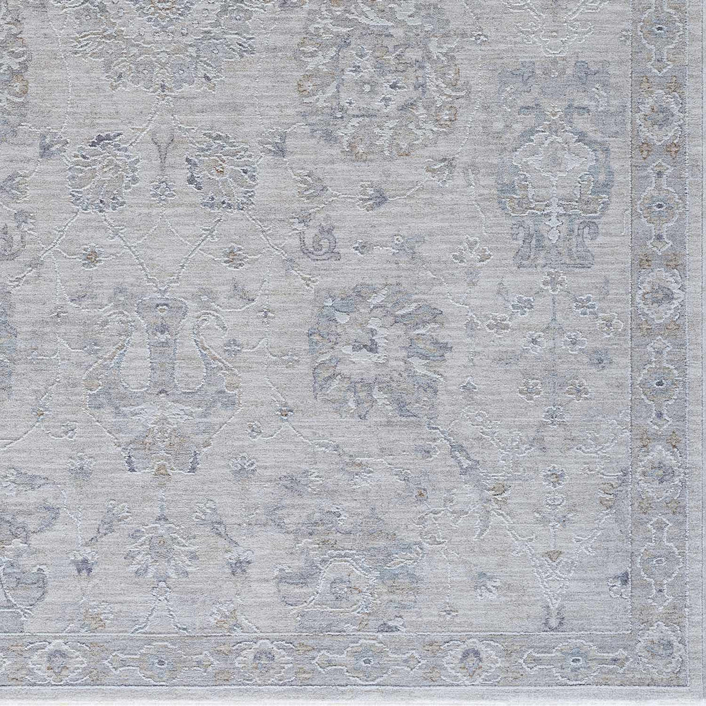 Albuquerque Distressed Area Rug | Beige, Gray & Blue Tones