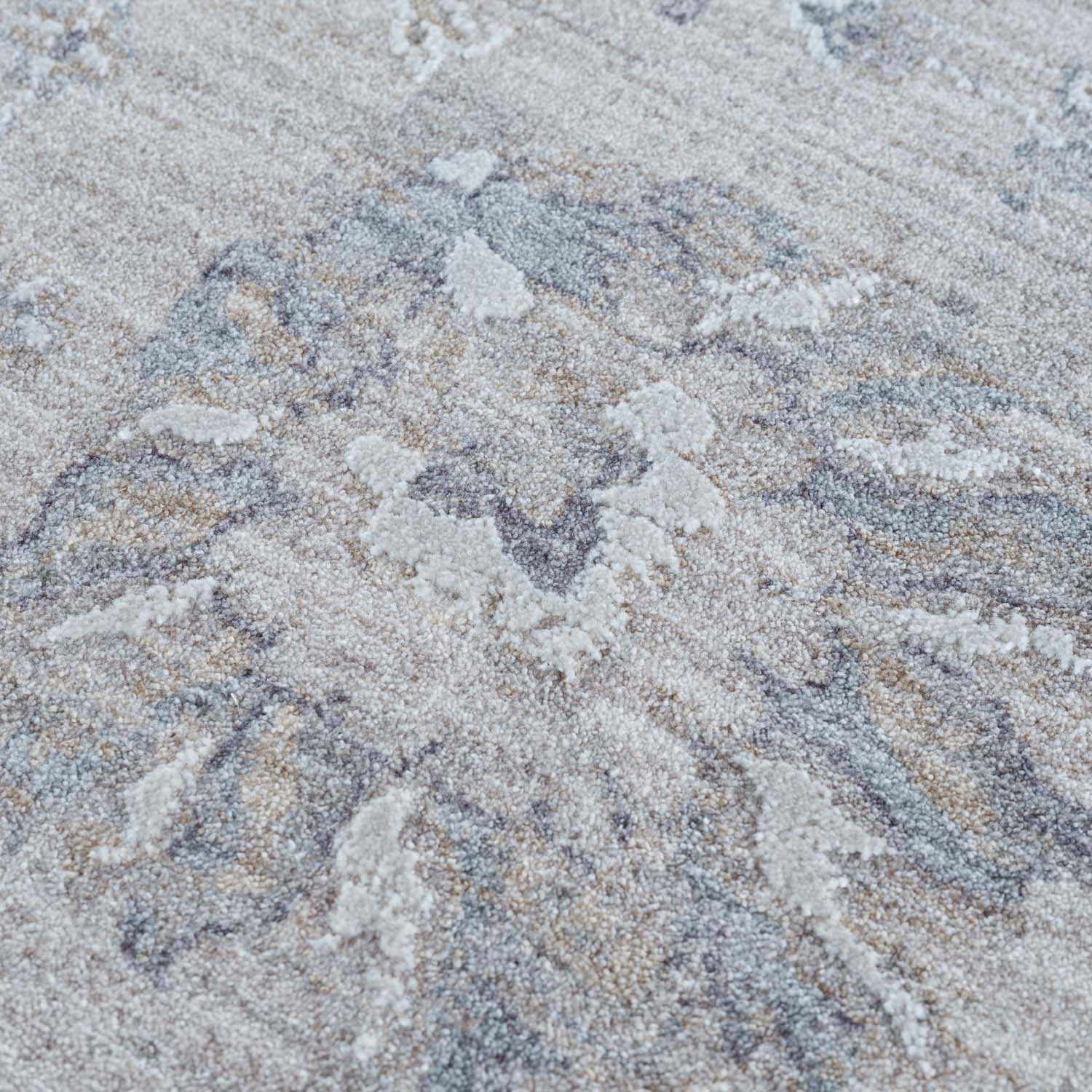 Albuquerque Distressed Area Rug | Beige, Gray & Blue Tones