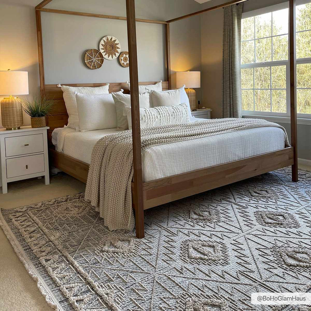 Agoo Aztec-Inspired Area Rug | Neutral Tones