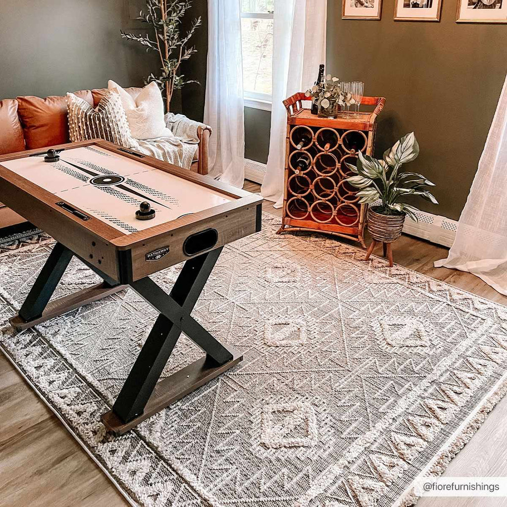 Agoo Aztec-Inspired Area Rug | Neutral Tones