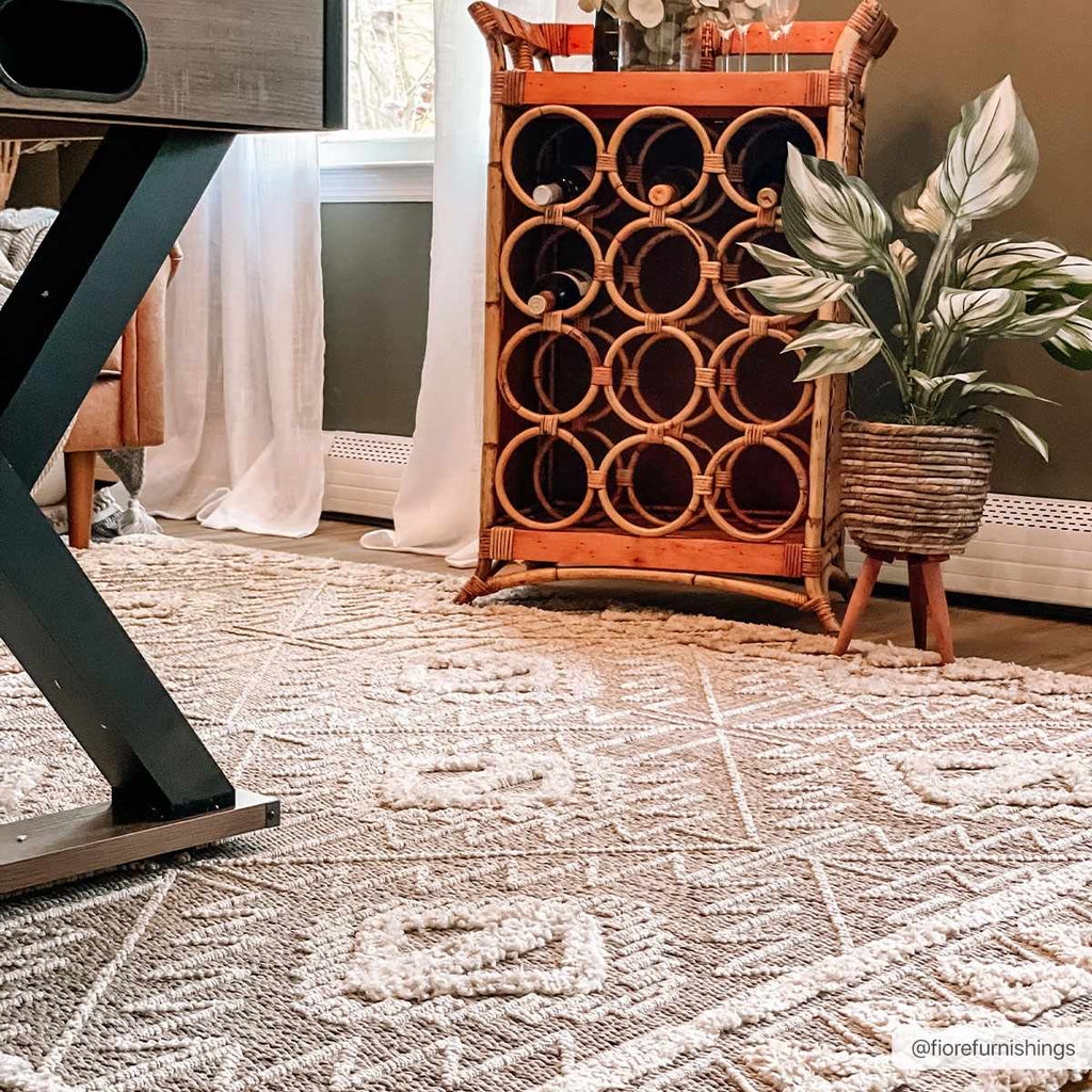 Agoo Aztec-Inspired Area Rug | Neutral Tones