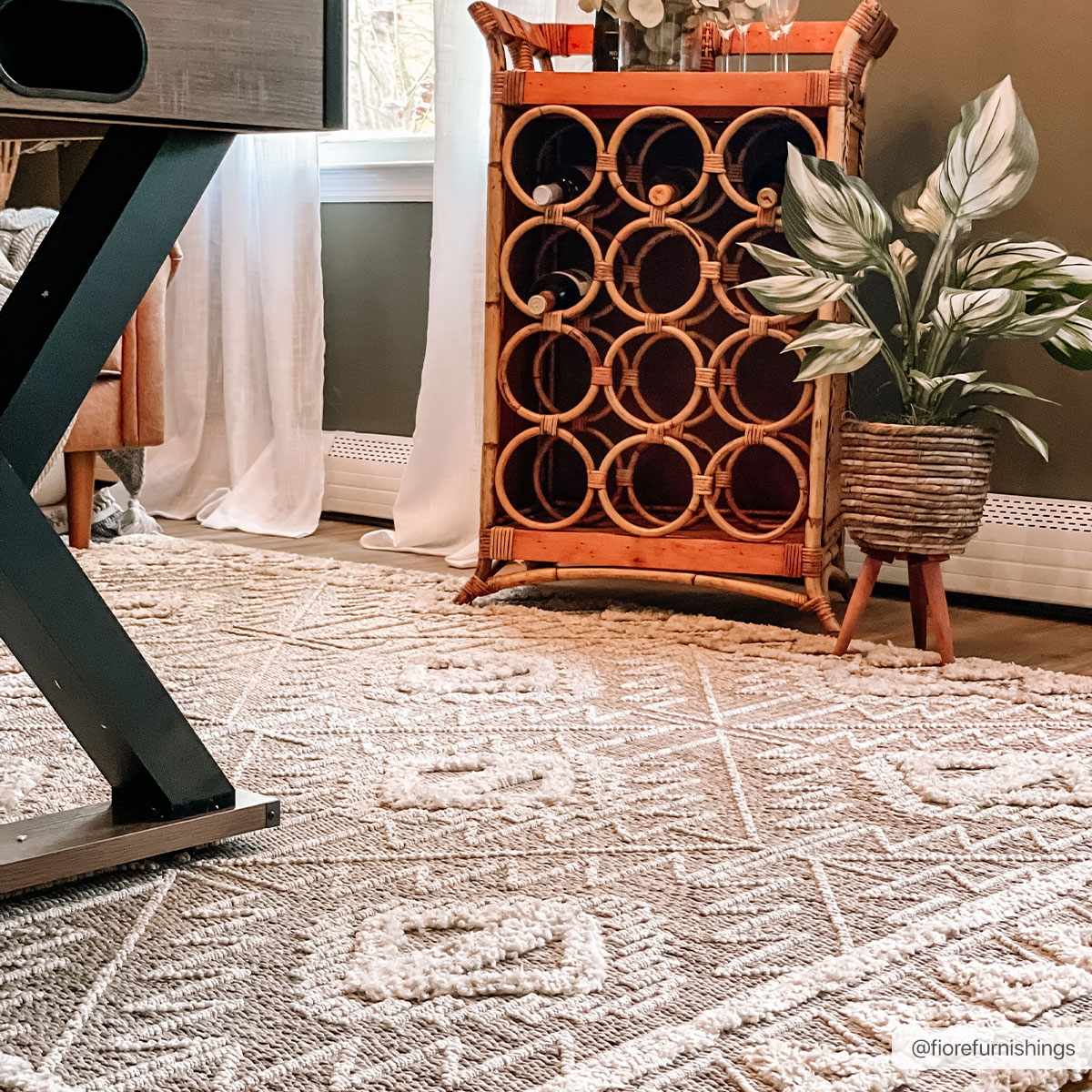 Agoo Aztec-Inspired Area Rug | Neutral Tones