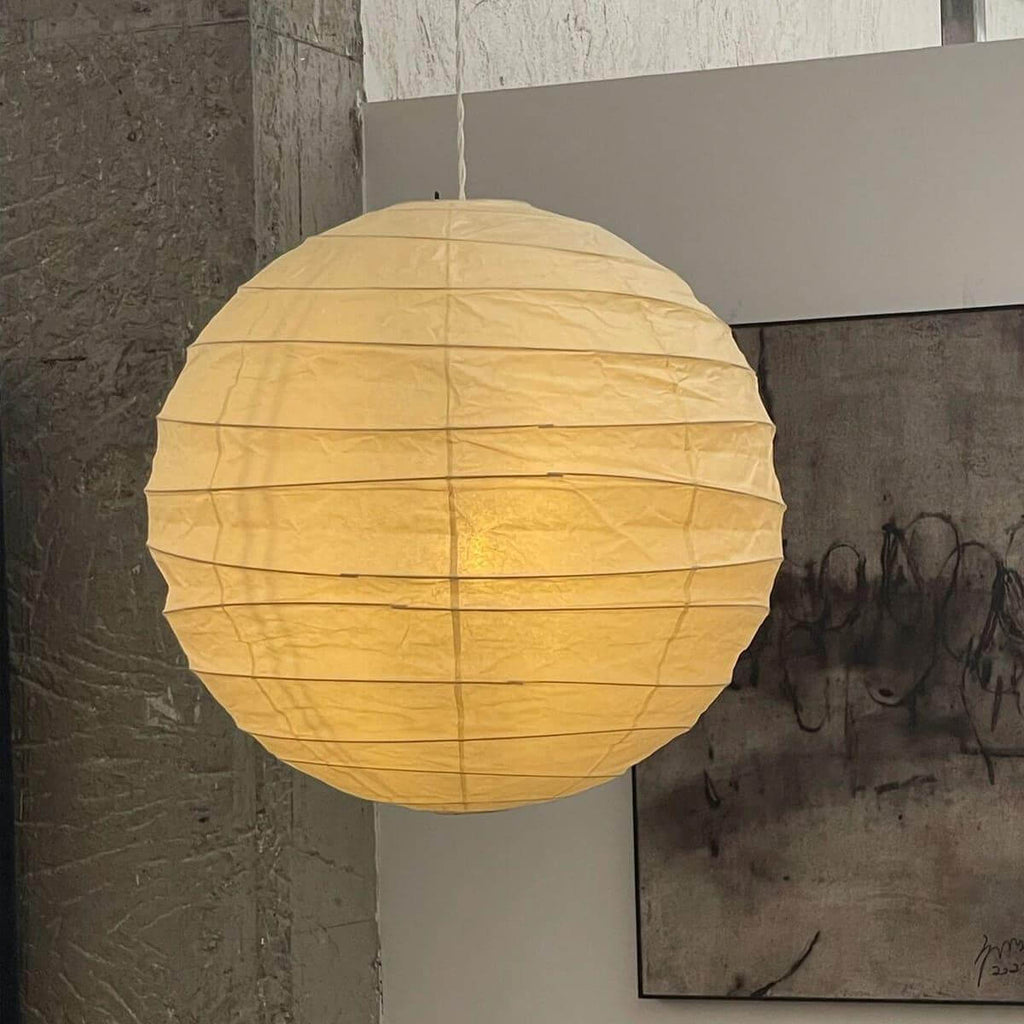 Akari D Series Pendant Lamp | Noguchi-Style Washi Paper & Bamboo Pendant Light – Vinlighting