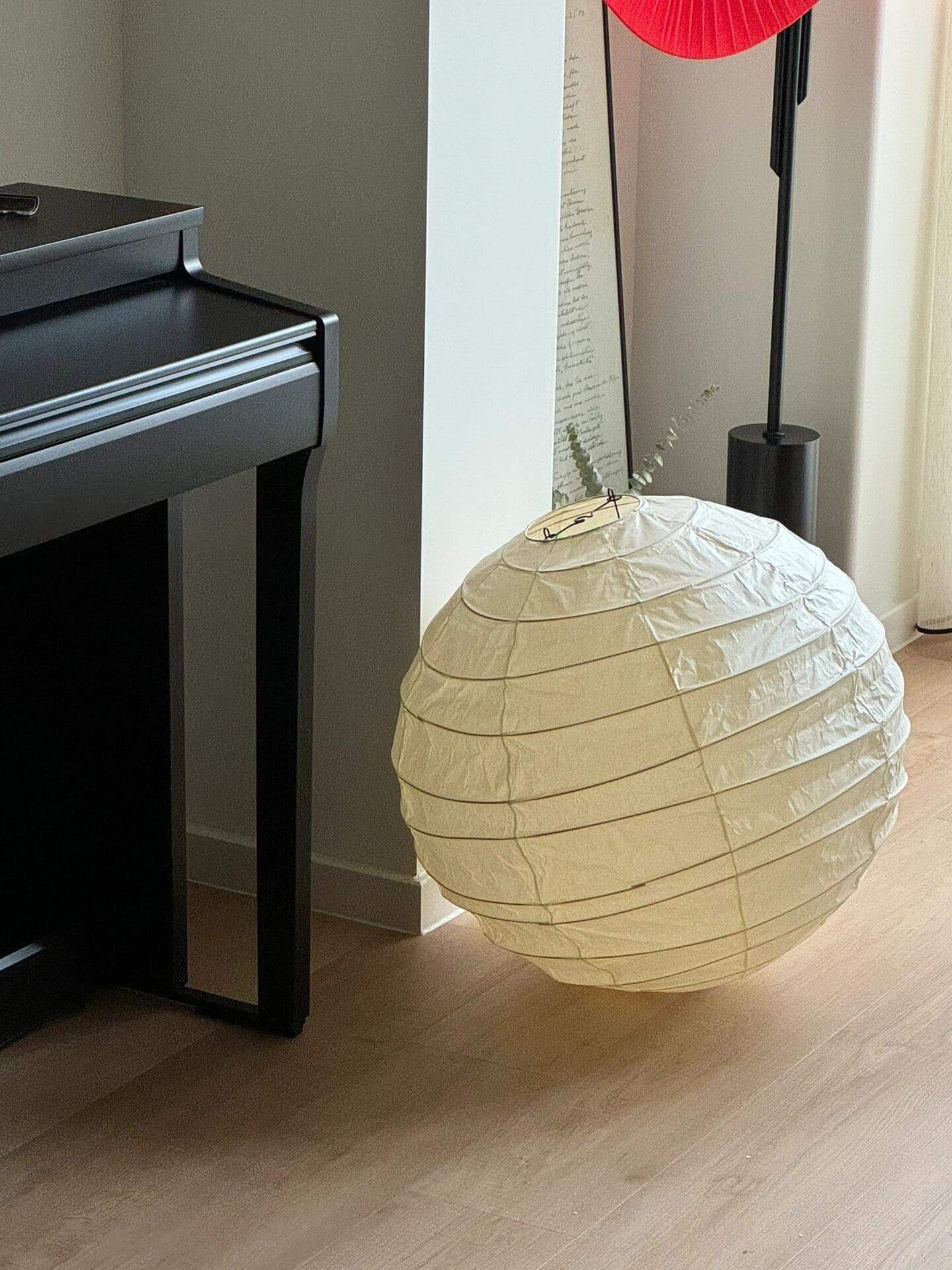 Akari D Series Pendant Lamp | Noguchi-Style Washi Paper & Bamboo Pendant Light – Vinlighting