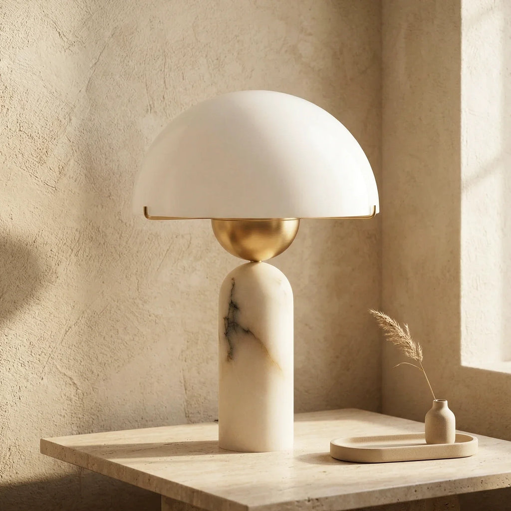 Alabaster Peono Table Lamp