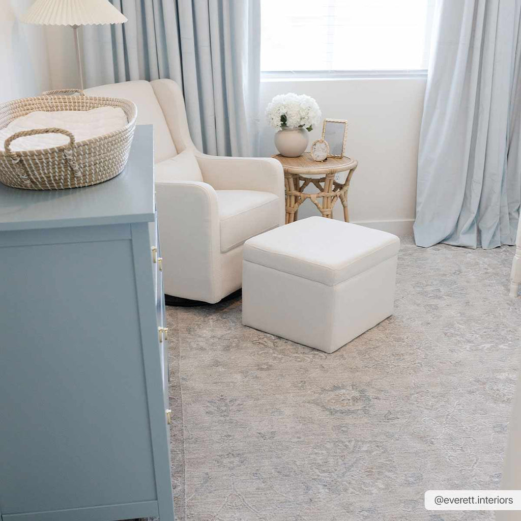Albuquerque Distressed Area Rug | Beige, Gray & Blue Tones