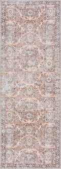Bian Pink Distressed Washable Area Rug | Durable Everyday Design – Hauteloom