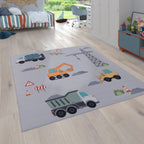 Construction Site Kids Play Mat