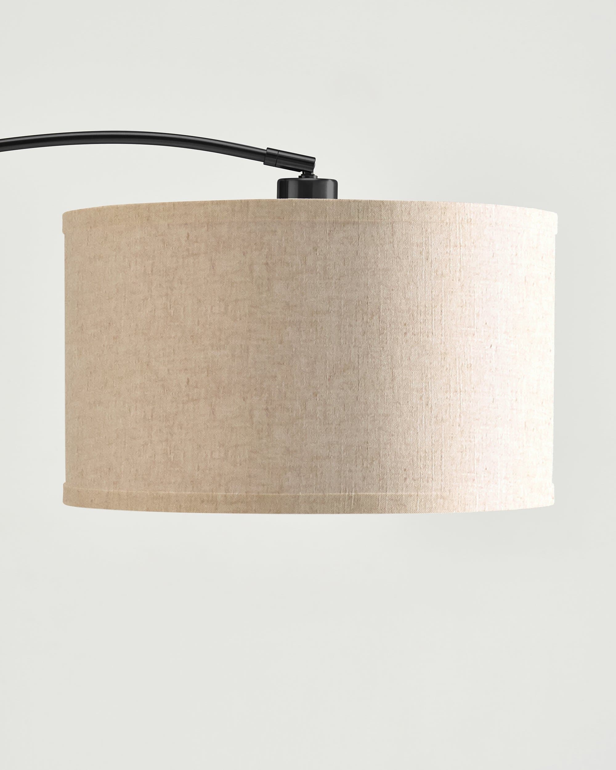 Logan Arc Floor Lamp | Marble Base Arc Lamp with Globe Shade