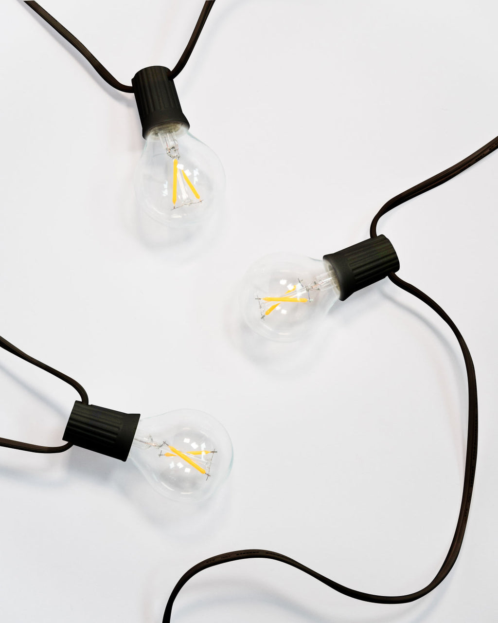 Ambience Globe Plug-in String Lights | Soft White Edison-Style Bulbs