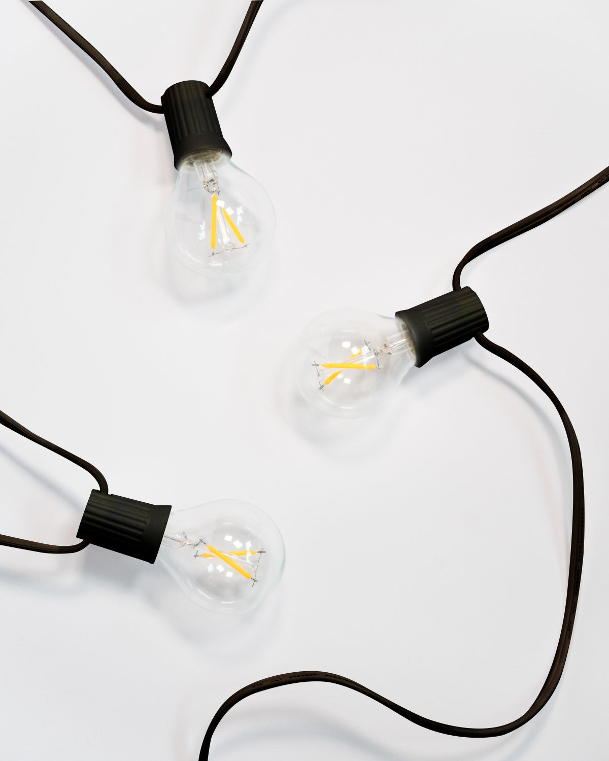 Ambience Globe Plug-in String Lights | Soft White Edison-Style Bulbs