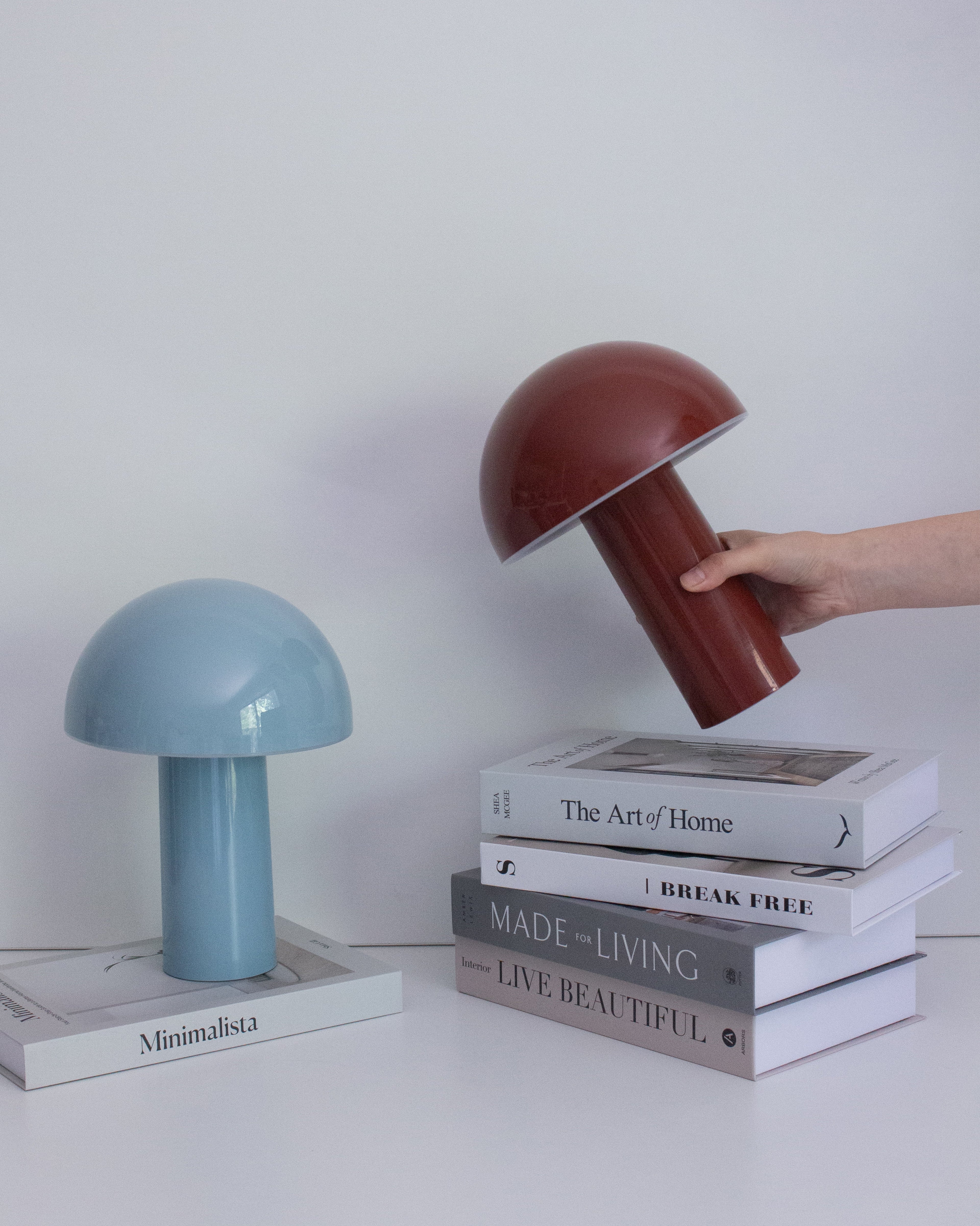 Celia Portable Mushroom Lamp | Cordless Rechargeable Table Lamp