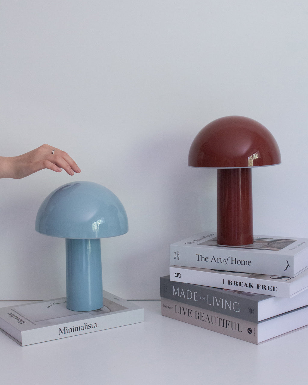 Celia Portable Mushroom Lamp | Cordless Rechargeable Table Lamp