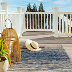 Brooklyn Blue Outdoor Rug | Double-Sided Design