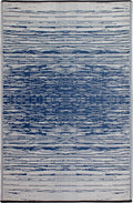 Brooklyn Blue Outdoor Rug | Abstract Double-Sided Design