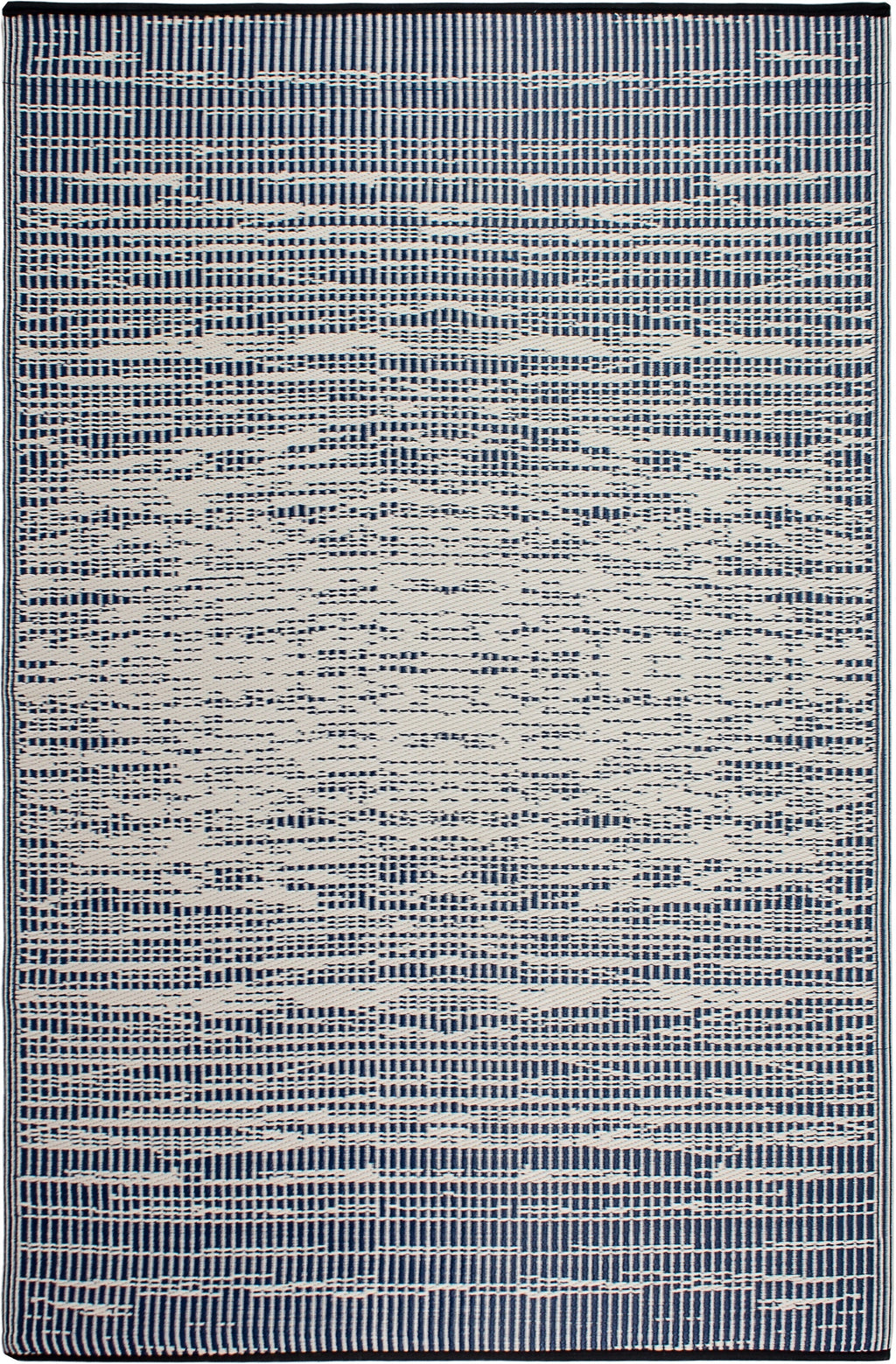 Brooklyn Blue Outdoor Rug | Abstract Double-Sided Design