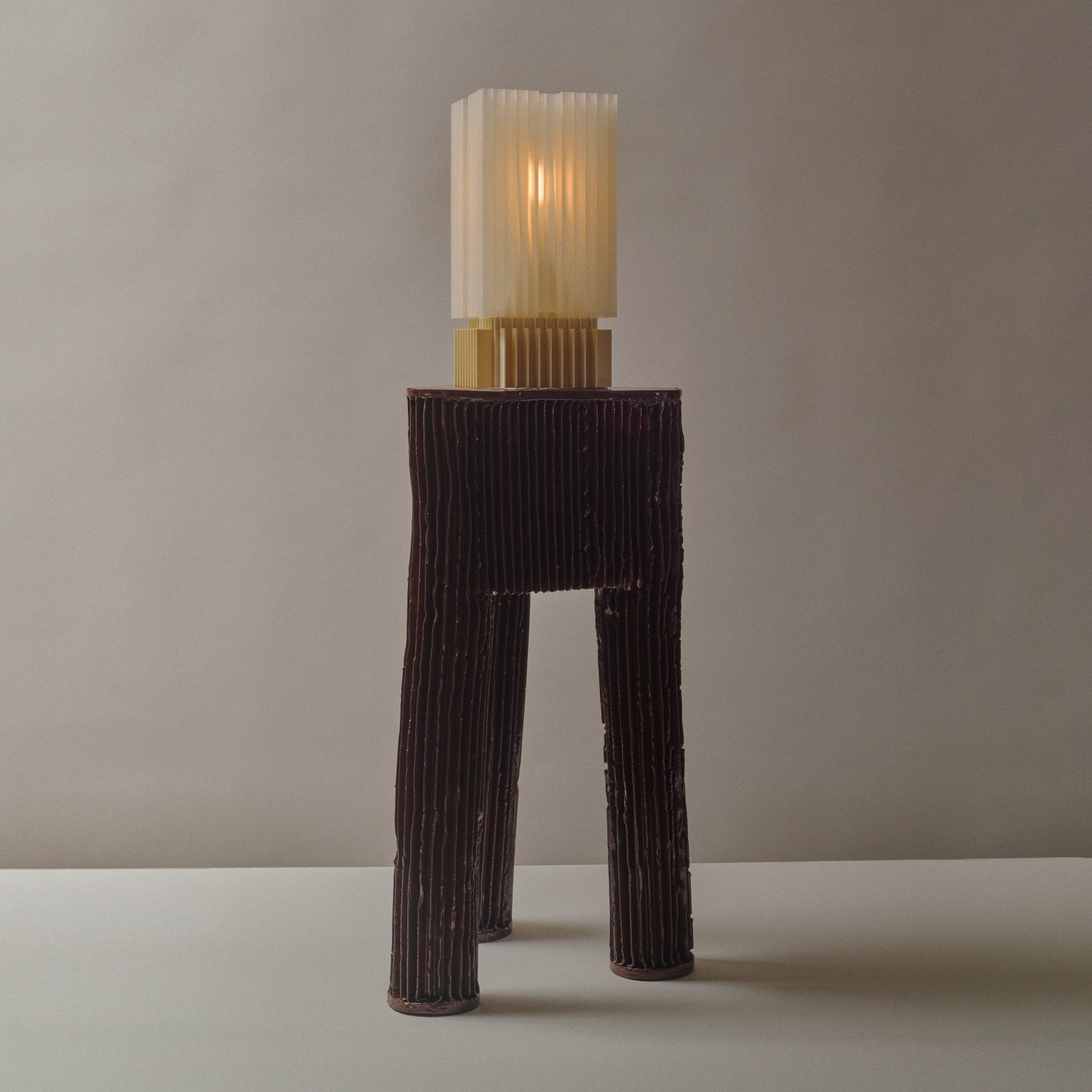 Brut Lamp | Brutalist Designer Table Lamp | Wooj Design