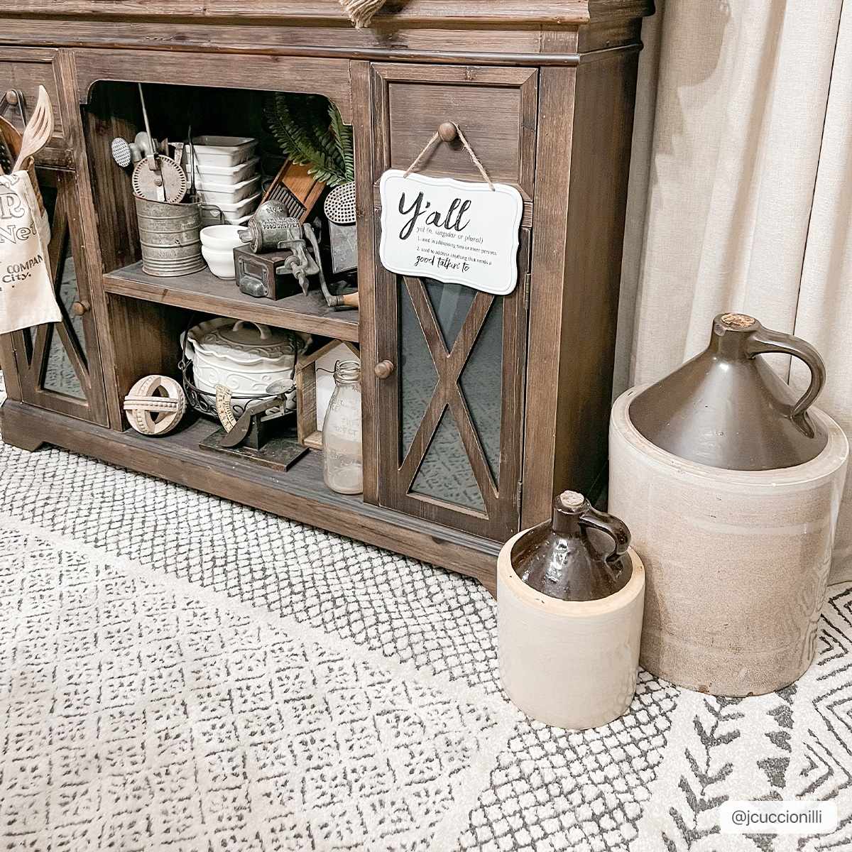 Burdette Soft Neutral Farmhouse Area Rug | Plush Comfort Underfoot – Hauteloom