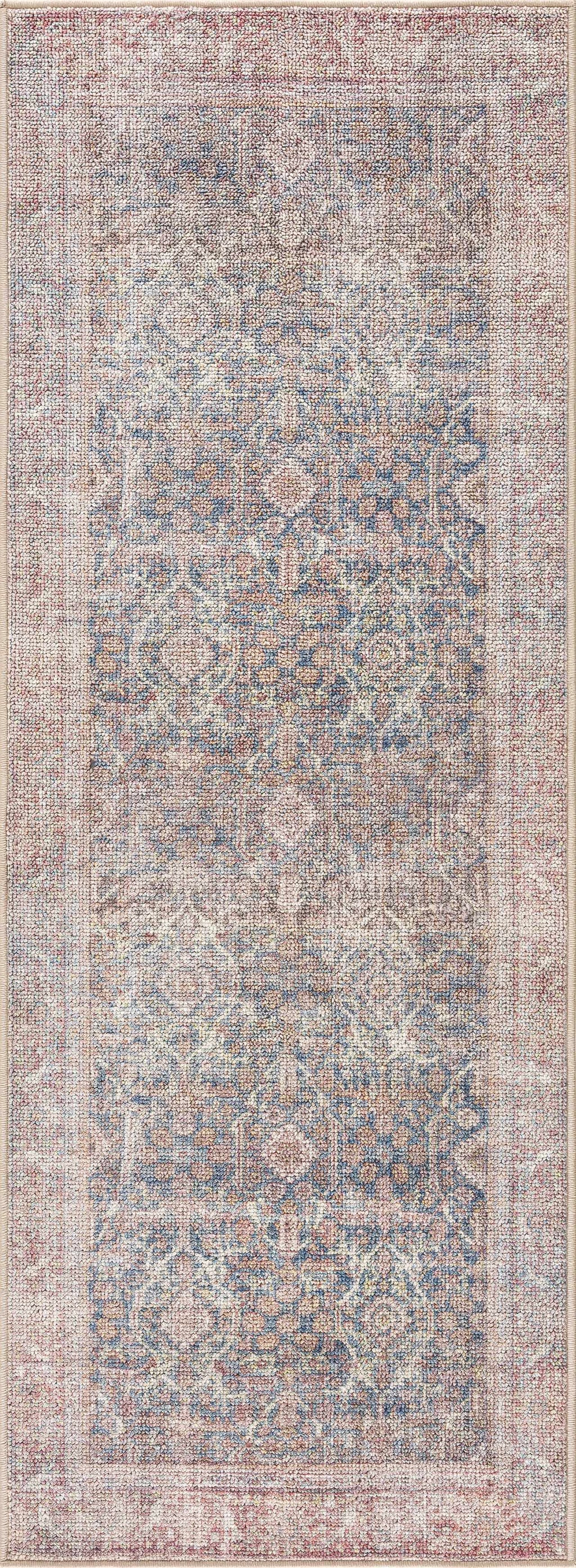 Avel Washable Area Rug | Traditional Bordered Design