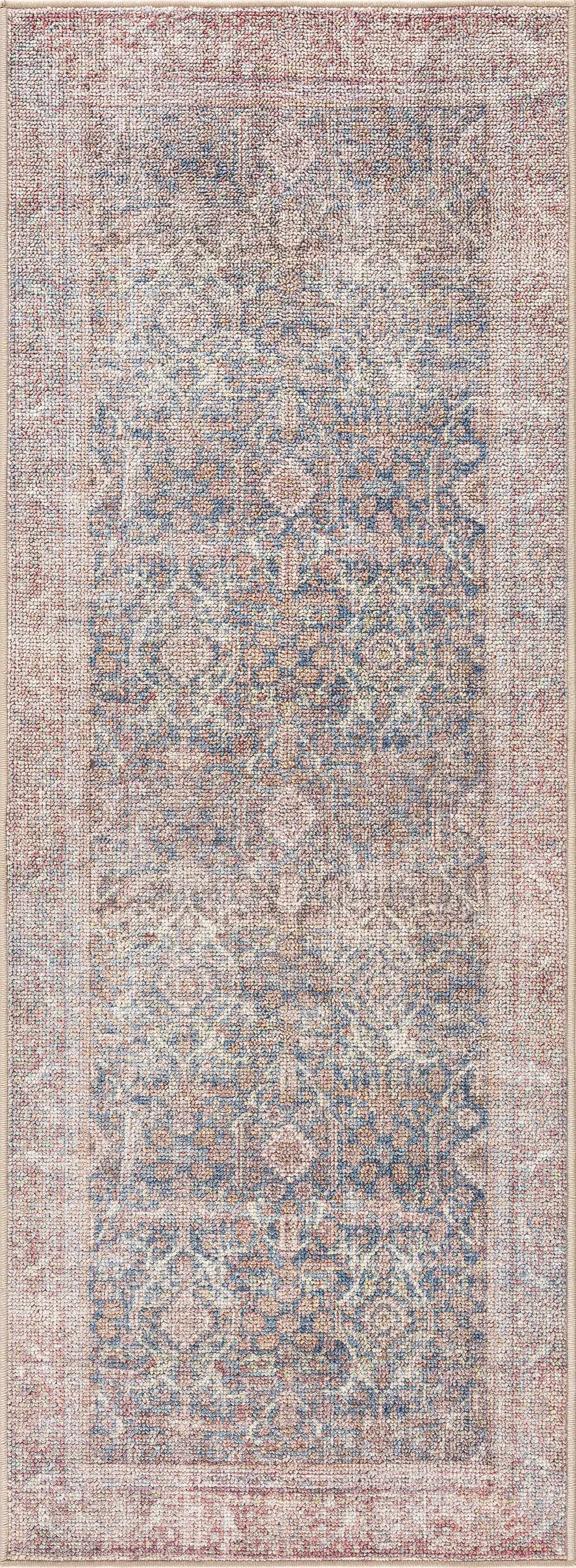 Avel Washable Area Rug | Traditional Bordered Design