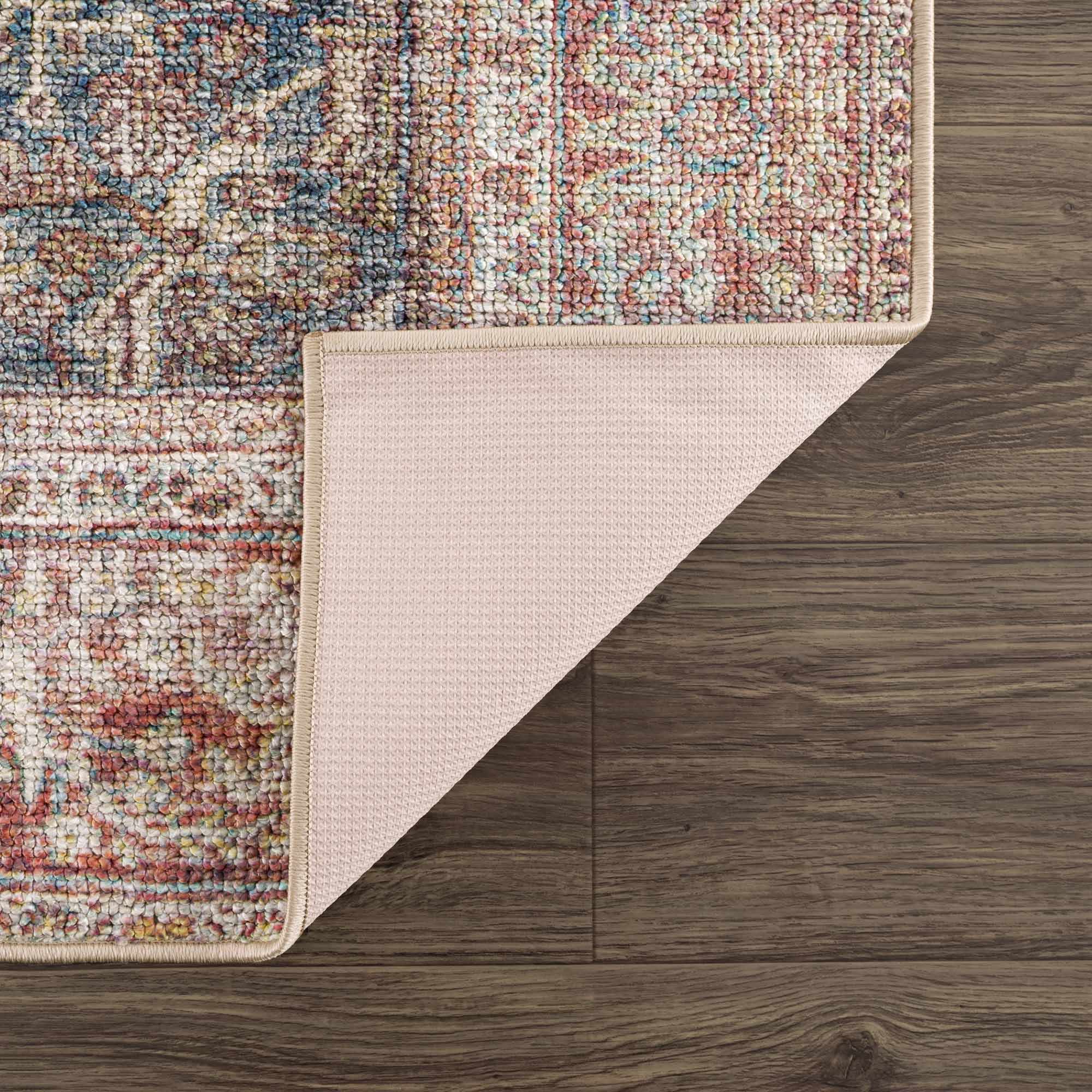 Avel Washable Area Rug | Traditional Bordered Design