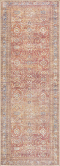 Anshu Peach Washable Area Rug | Vintage Boho Turkish-Inspired Design – Hauteloom