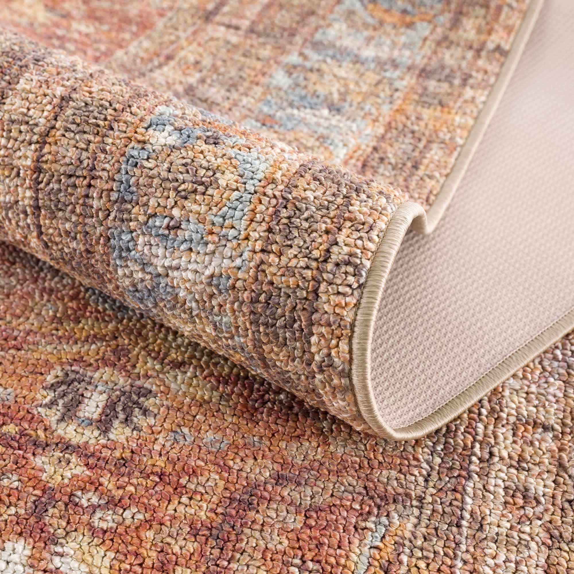 Anshu Peach Washable Area Rug | Vintage Boho Turkish-Inspired Design – Hauteloom