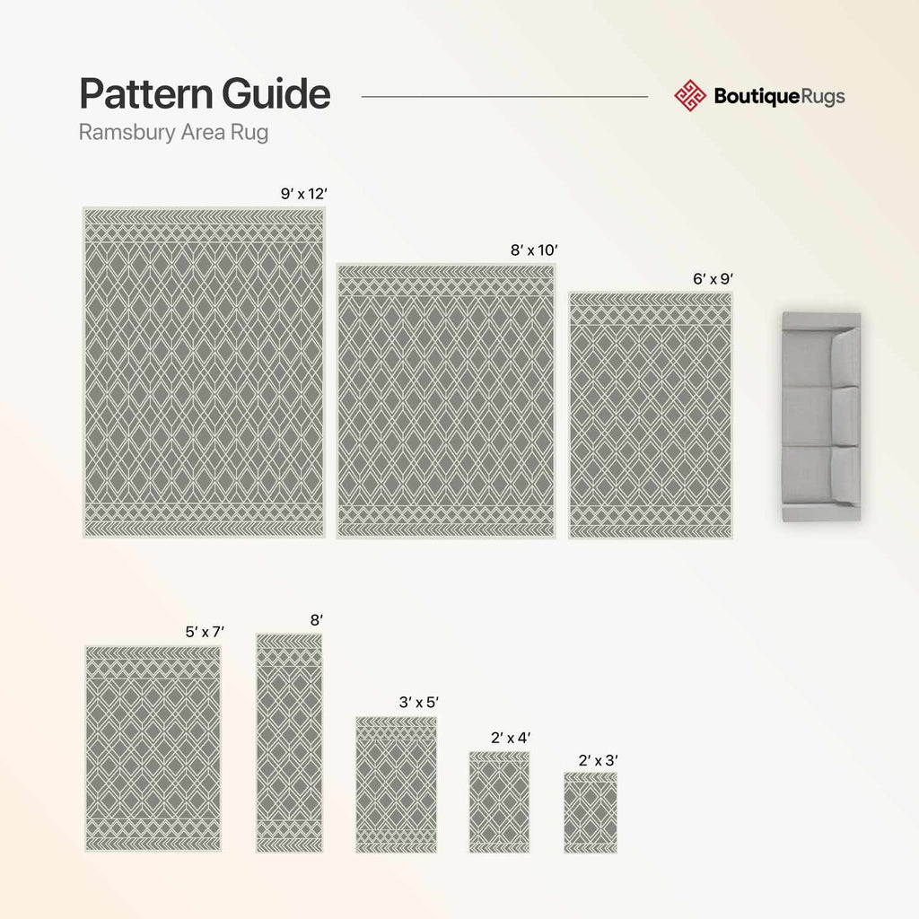 Ramsbury Trellis Wool & Cotton Area Rug