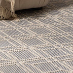 Ramsbury Trellis Wool & Cotton Area Rug