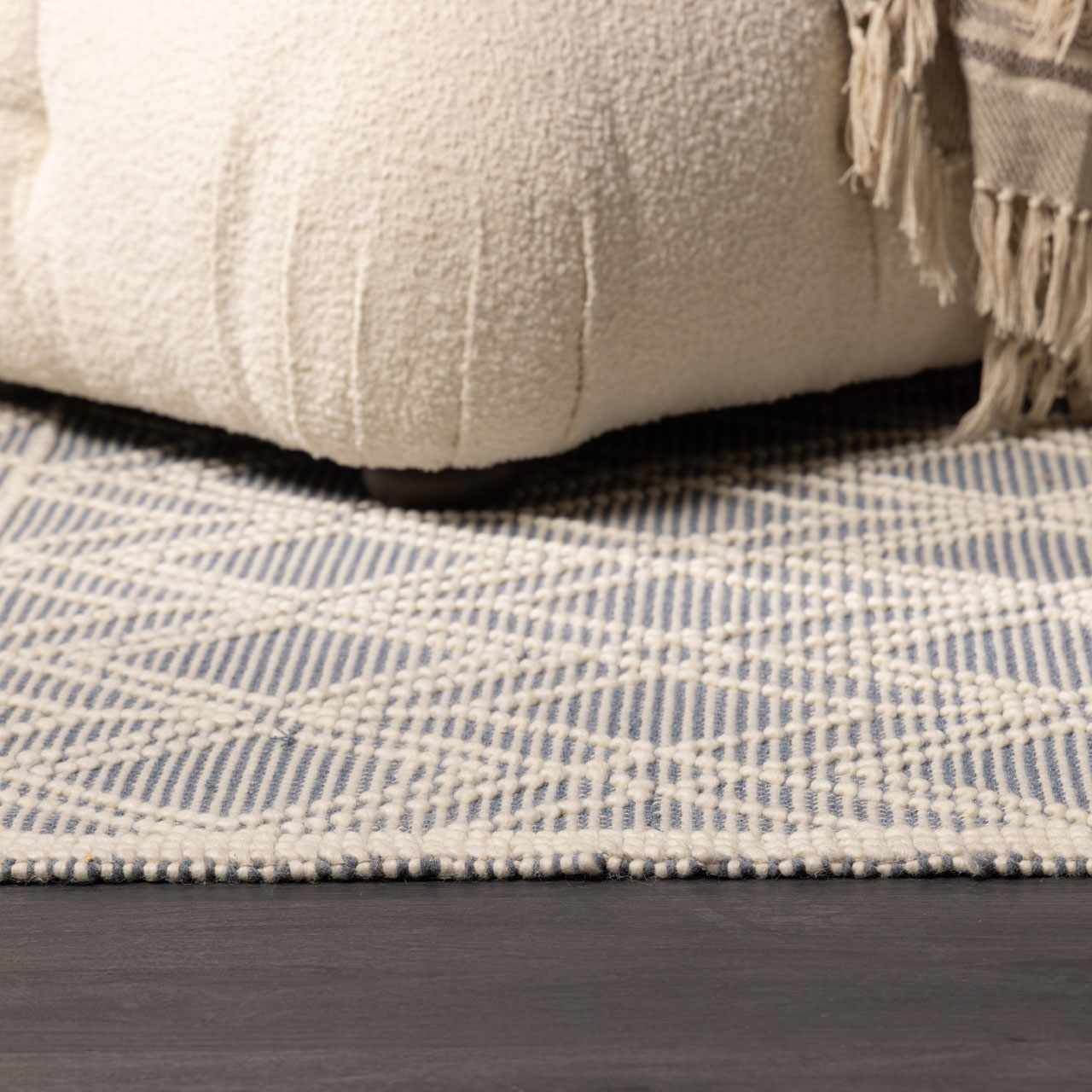 Ramsbury Trellis Wool & Cotton Area Rug