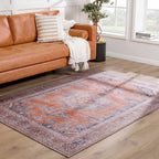 Taber Burnt Orange Area Rug