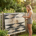 Cairo Natural & Black Outdoor Rug